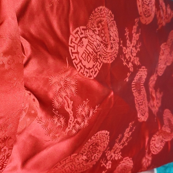 Red Long Kimono - Picture 8 of 10